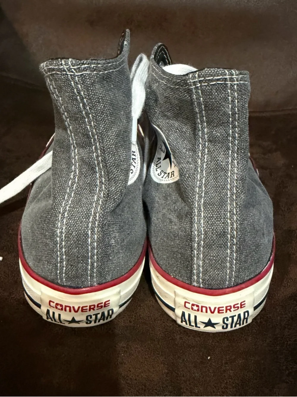 Converse unisex Gray High Top Sneakers - Picture 4 of 7